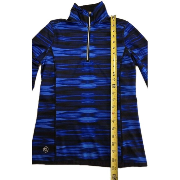 Ralph Lauren Athletic Pullover Women’s S Blue 1/4 Zip Long Sleeve Thumb Holes - Picture 3 of 9
